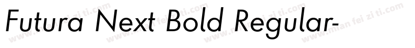Futura Next Bold Regular字体转换